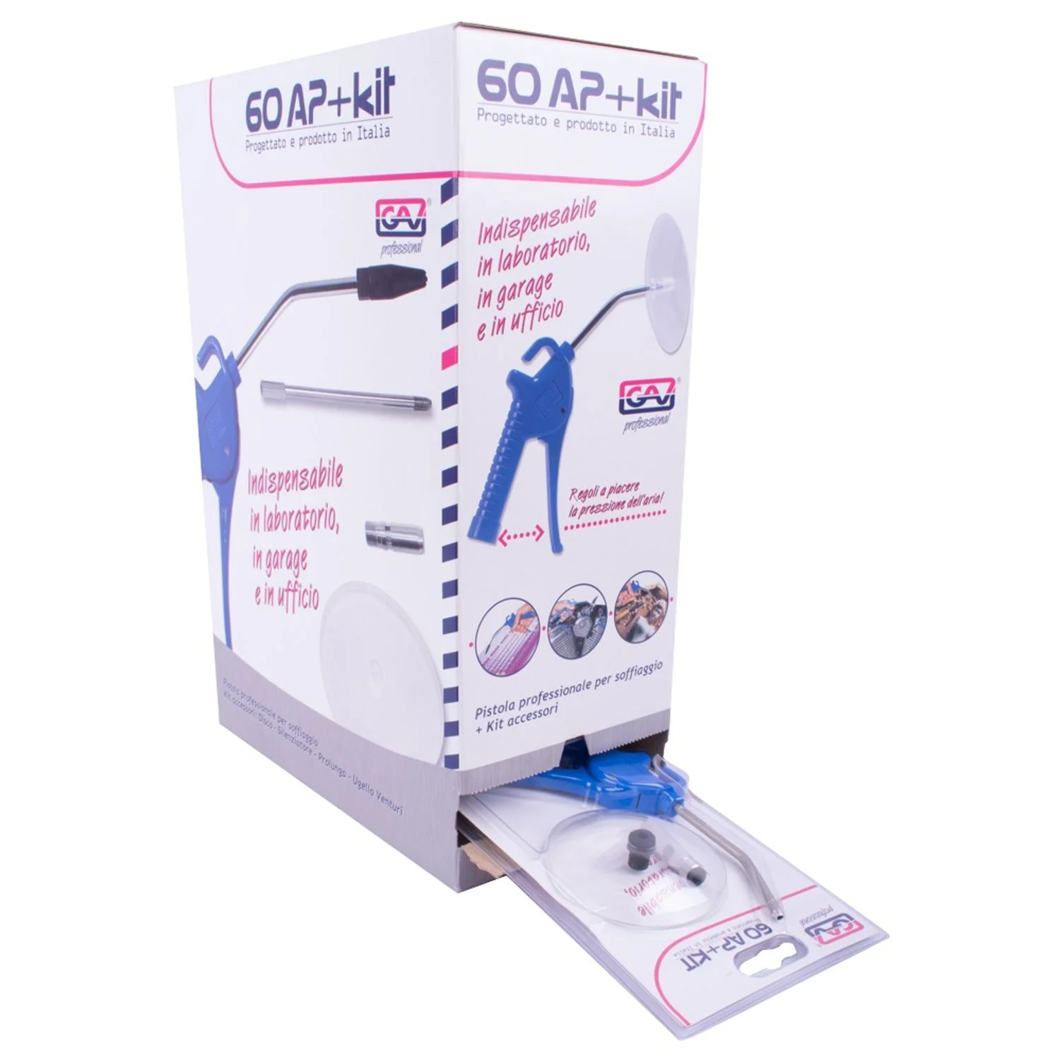 GAV60AP-PROMO.webp AIR BLOW GUN WITH LONG NOZZLE + ACC KIT FOR 60AP X15 - Image 1