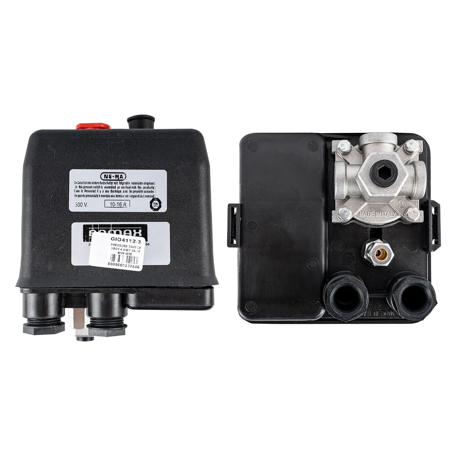GIO4112-3.webp PRESSURE SWITCH 380V 4 WAY 10-16 AMP OVER LOAD - Image 1