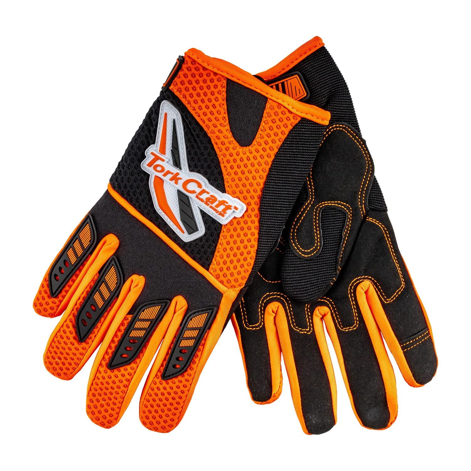 GL123.webp LIMITED EDIT. X-LARGE RACING GLOVE ORANGE SYN. LEATHER - Image 1