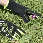 LADIES SLIM FIT X-SMALL GARDEN GLOVES BLACK - Image 2