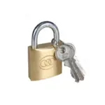 LOCK PADLOCK TRICIRCLE BRASS 32MM 263
