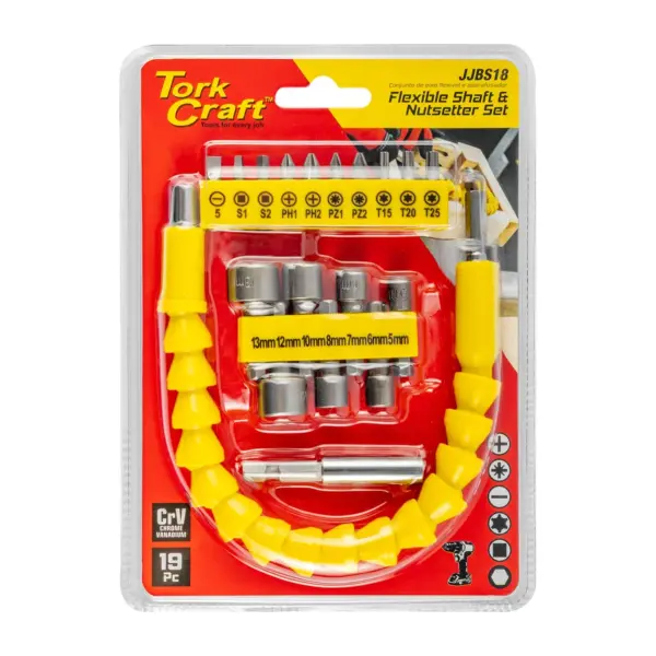 19 PIECE FLEX. SHAFT and NUTSETTER SET