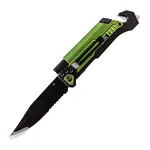 KNIFE SURVIVAL GREEN WITH LED LIGHT and FIRE STARTER IN DOUBLE BLISTER - Image 2