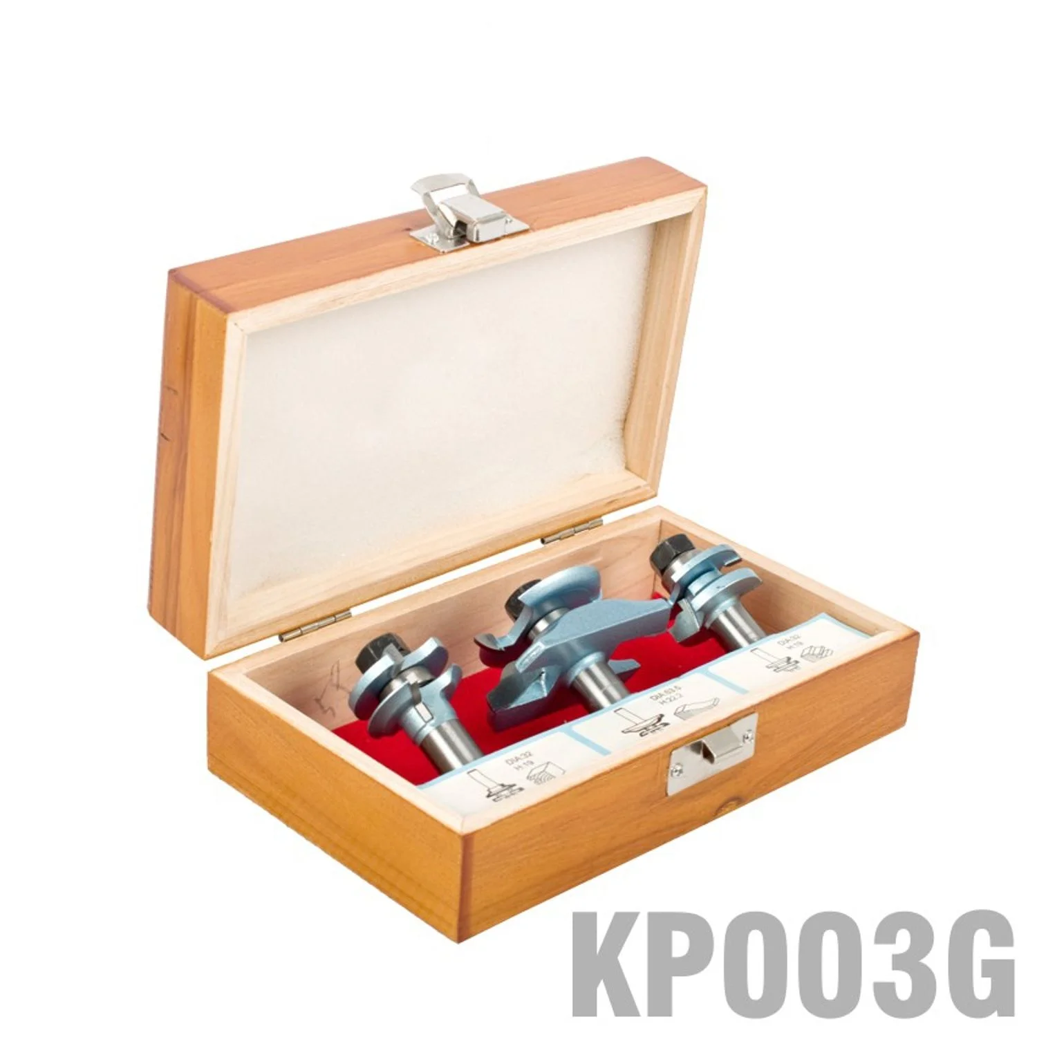 KP003G.webp RAISED PANEL SET 3PC ROMAN OGEE STILE 1/2″ SHANK WOODEN B - Image 1