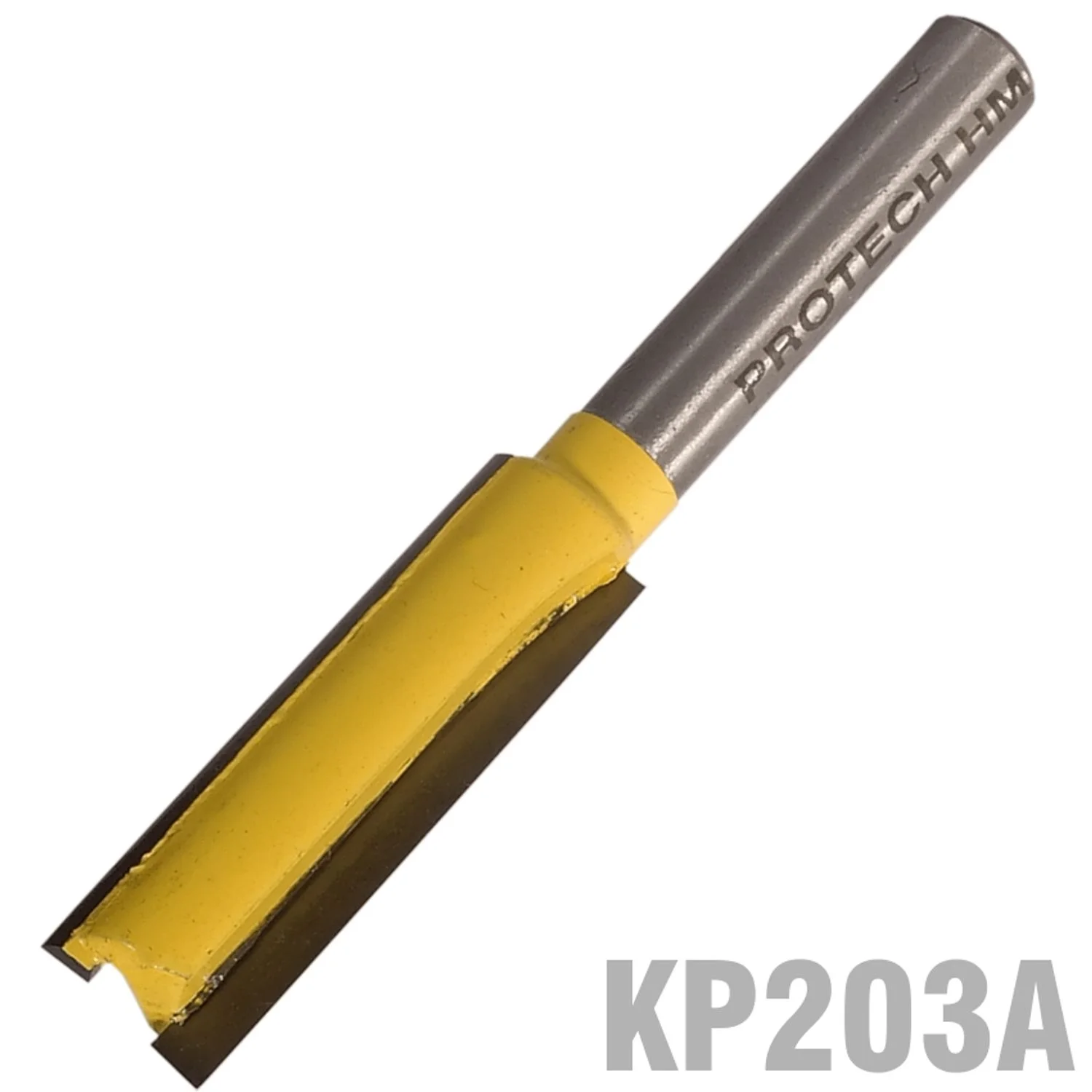 KP203A.webp STRAIGHT BIT 3/8″ (9.5MM) X 1 1/4″(32MM) TWO FLUTE LONG 1/4″ SHANK - Image 1