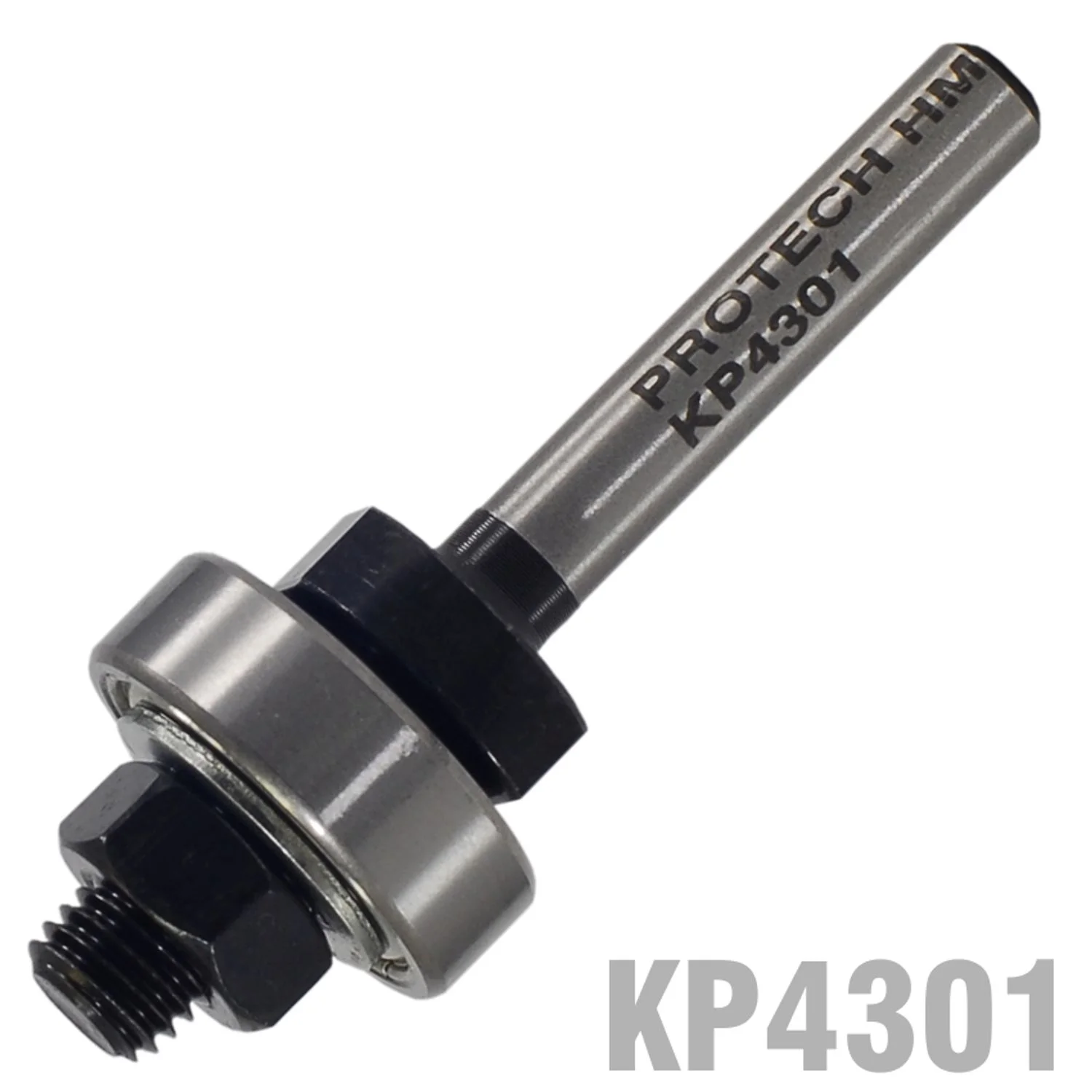 KP4301.webp ARBOR FOR SLOTTING CUTTER C/W BEARING. NUT and 2 X WASHERS 1/4″ SHANK - Image 1