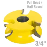 FULL BEAD/HALF ROUND 3/4″