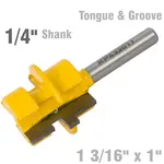 TONGUE and GROOVE - PARALLEL 1 3/16″ X 1″ 1/4″ SHANK