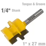 TONGUE AND GROOVE TAPER (WEDGE TAPER) 1″ X 27MM 1/4″ SHANK