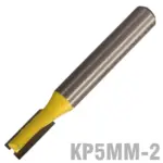 STRAIGHT BIT 5MM X 12MM TWO FLUTE METRIC 1/4″ SHANK