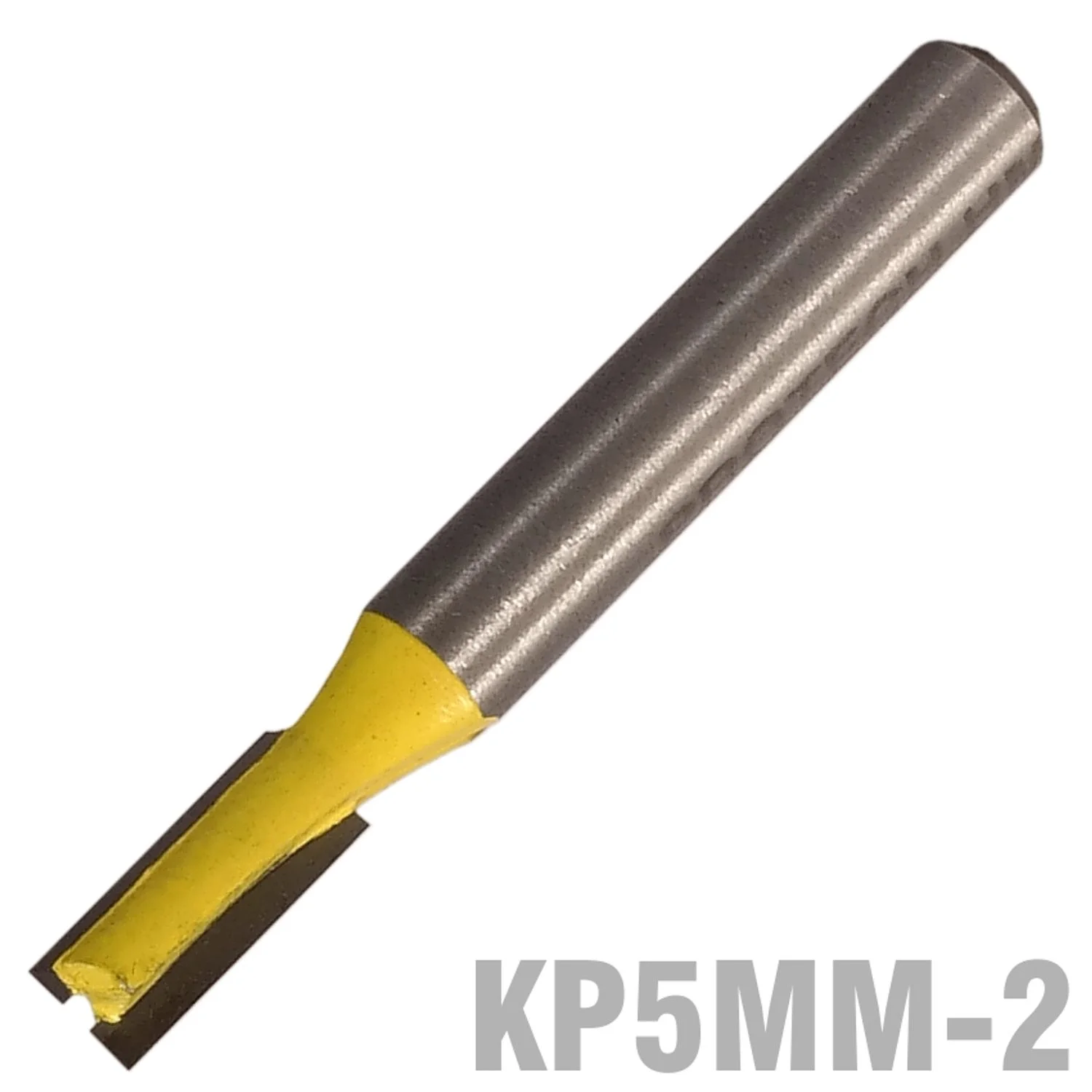 KP5MM-2.webp STRAIGHT BIT 5MM X 12MM TWO FLUTE METRIC 1/4″ SHANK - Image 1