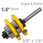 TONGUE and GROOVE ASSEMBLY 3/8″ X 1/4″ 1/4″ SHANK