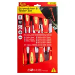 8PC SCREWDRIVER and TESTER SET ELECTRICIANS INSULATED VDE