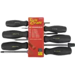 6PC SCREWDRIVER SET BLACK HANDLE - Image 2