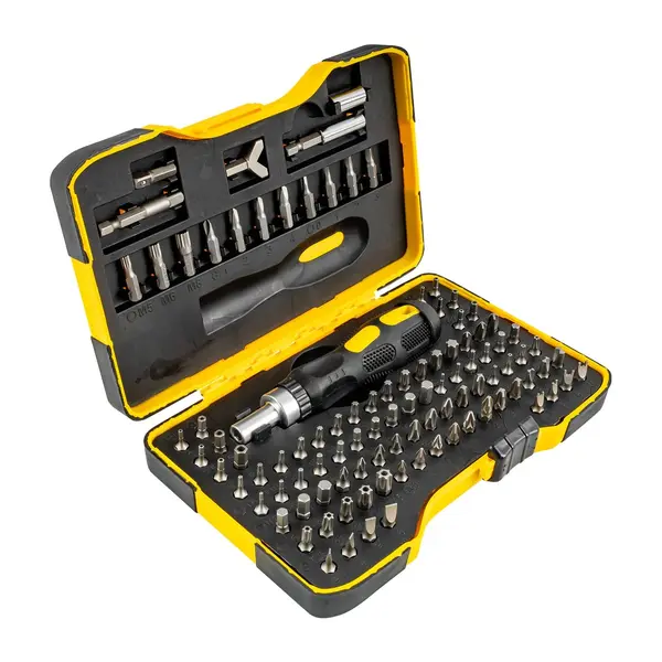 101PC SCREWDRIVER INSERT BIT SET IN STORAGE CASE ALL BIT TYPES INCLU