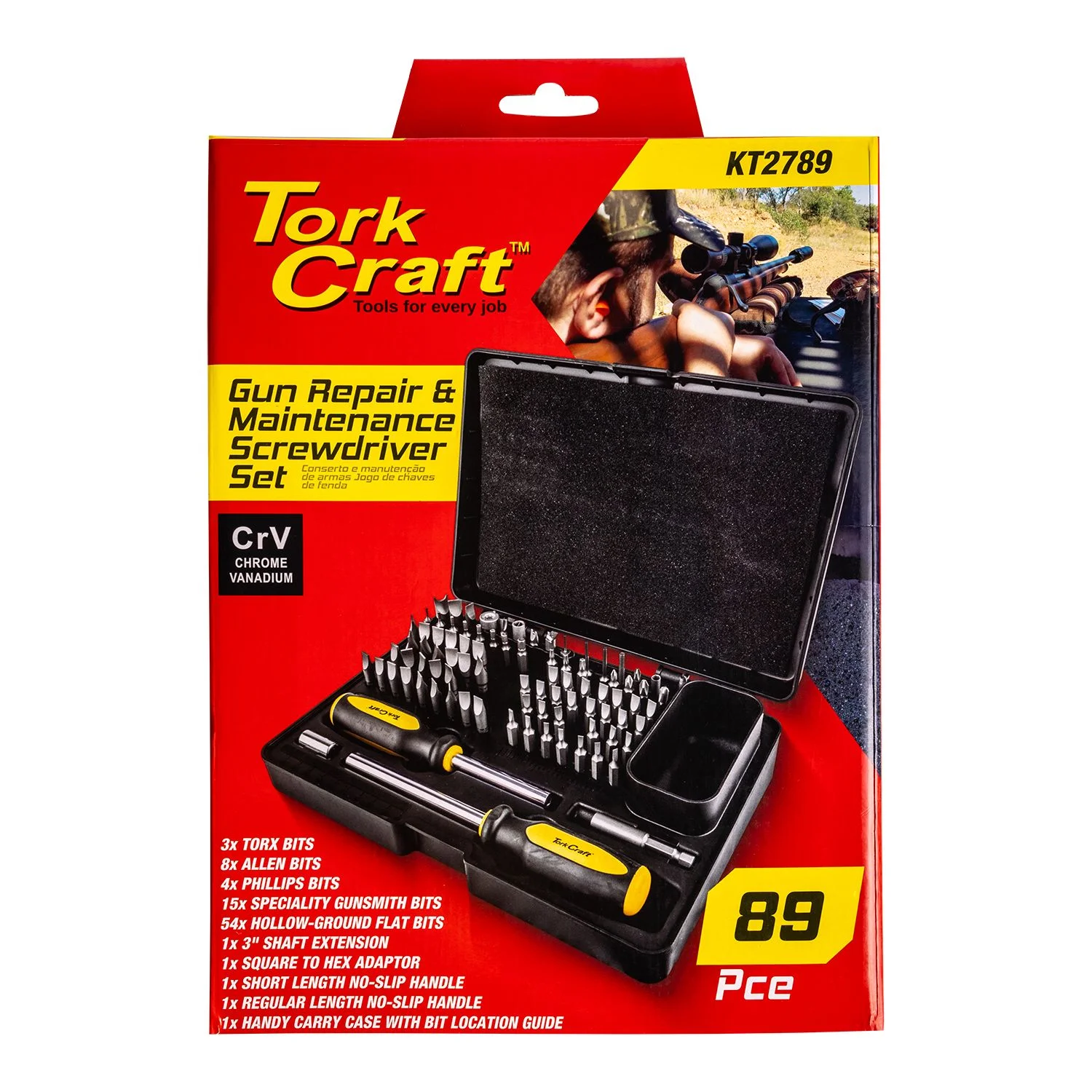 KT2789.webp GUNSMITHING SET 89PC SCREWDRIVING SET PROFESSIONAL - Image 1