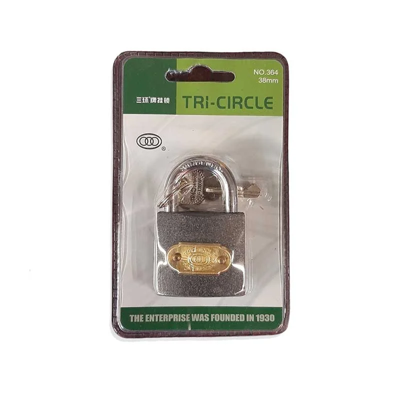 L10605.webp LOCK PADLOCK TRICIRCLE IRON 50MM BLIST 365C - Image 1