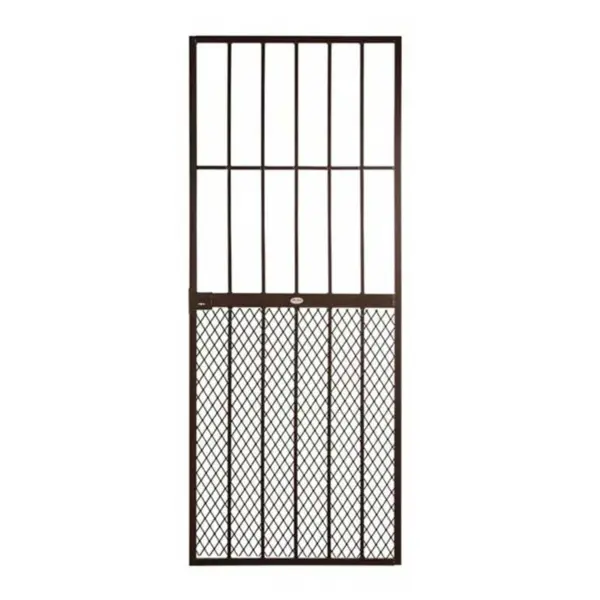 SECURITY GATE P/COATED BROWN NEDER 813X2032
