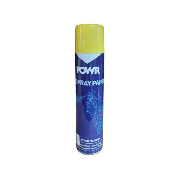 PAINT SPRAY STD YELLOW CANARY 300ML POWR