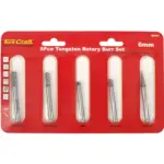 ROTARY BURR SET 5 PC ASSTD 6MM DIA TUNGSTEN - Image 2