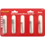ROTARY BURR SET 5 PC ASSTD 8MM DIA TUNGSTEN - Image 2