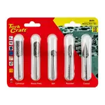 ROTARY BURR SET 5 PC ASSTD 12MM DIA TUNGSTEN