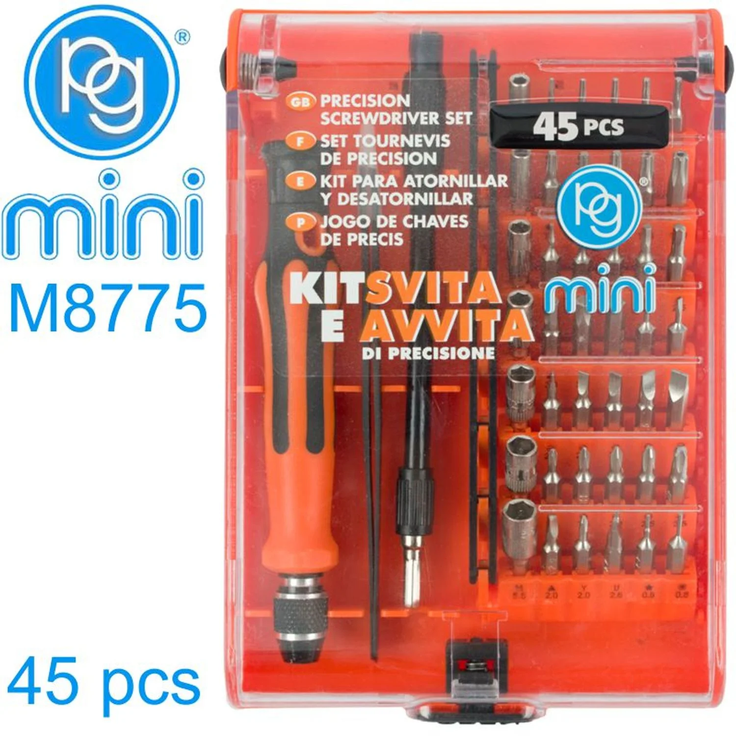 M8775.webp PRECISION SCREWDRIVER BIT SET 45PCS - Image 1