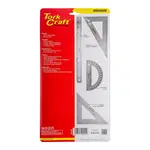 PROTRACTOR RULER and 2 X TRAINGLE SET 4PC - Image 2