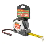 MEASURING TAPE SELF LOCK 5M X 19MM S/S and RUBBER CASING MATT FINISH