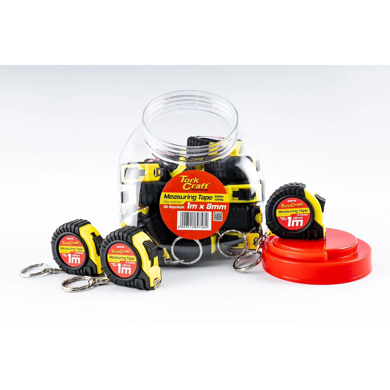 ME06130.webp MEASURING TAPE 1M X 24PC IN DISPLAY JAR - Image 1