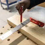 TRY SQUARE 300MM X 150MM WITH LEVEL and PLUMB VIAL - Image 2