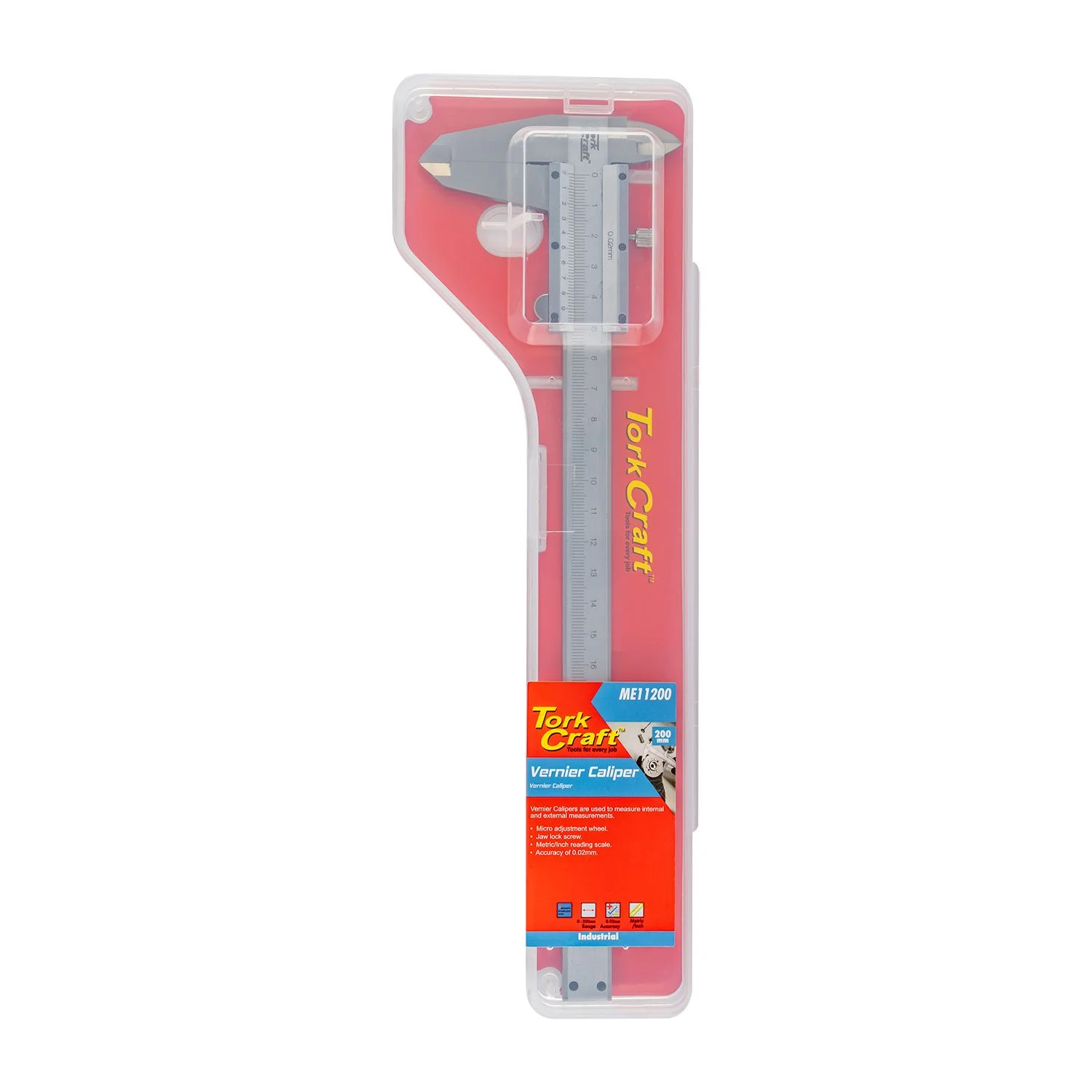 ME11200.webp VERNIER 200MM STAINLESS STEEL 0.02MM ACC. METRIC - Image 1