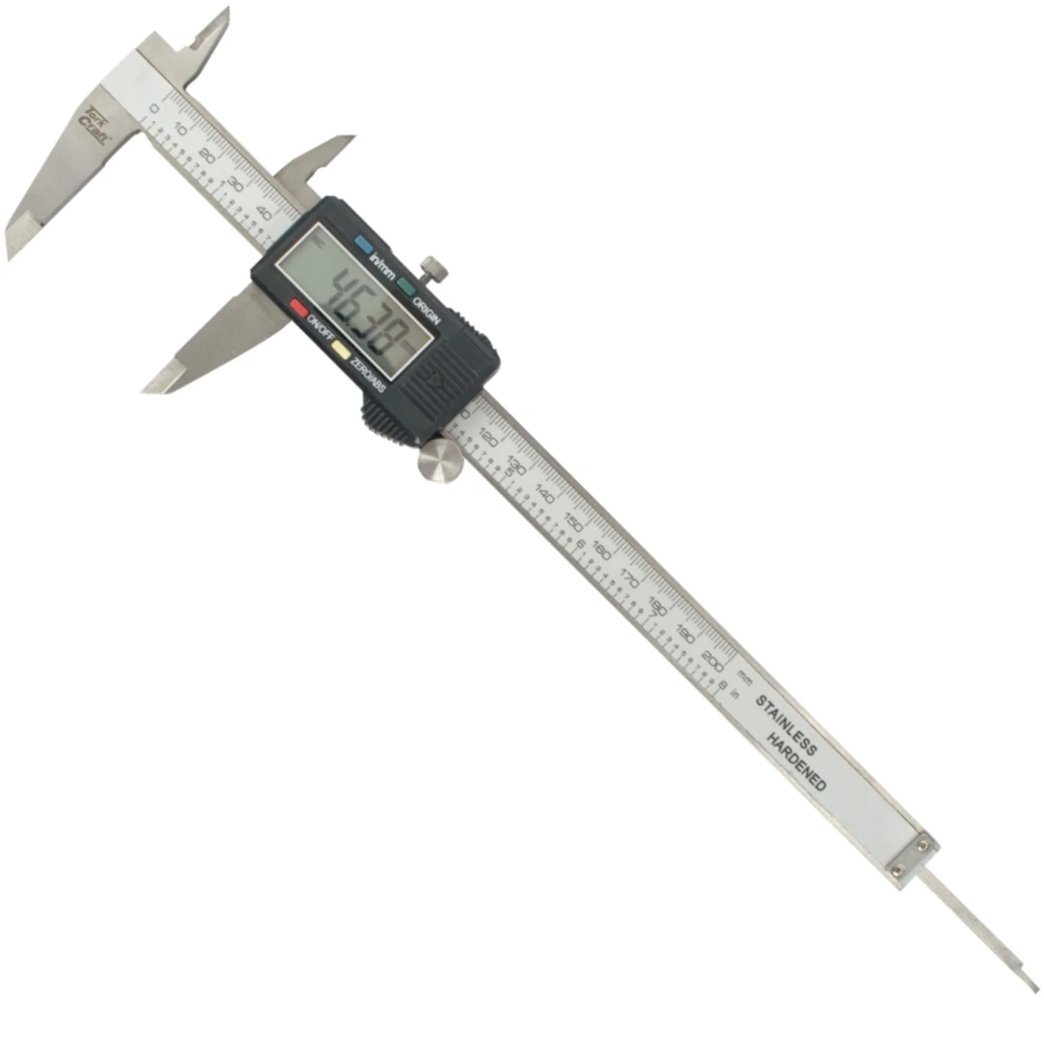 ME14200.webp VERNIER DIGITAL 4 KEY 200MM 0.01MM ACC. ABS FUNC. METRIC / INCH - Image 1