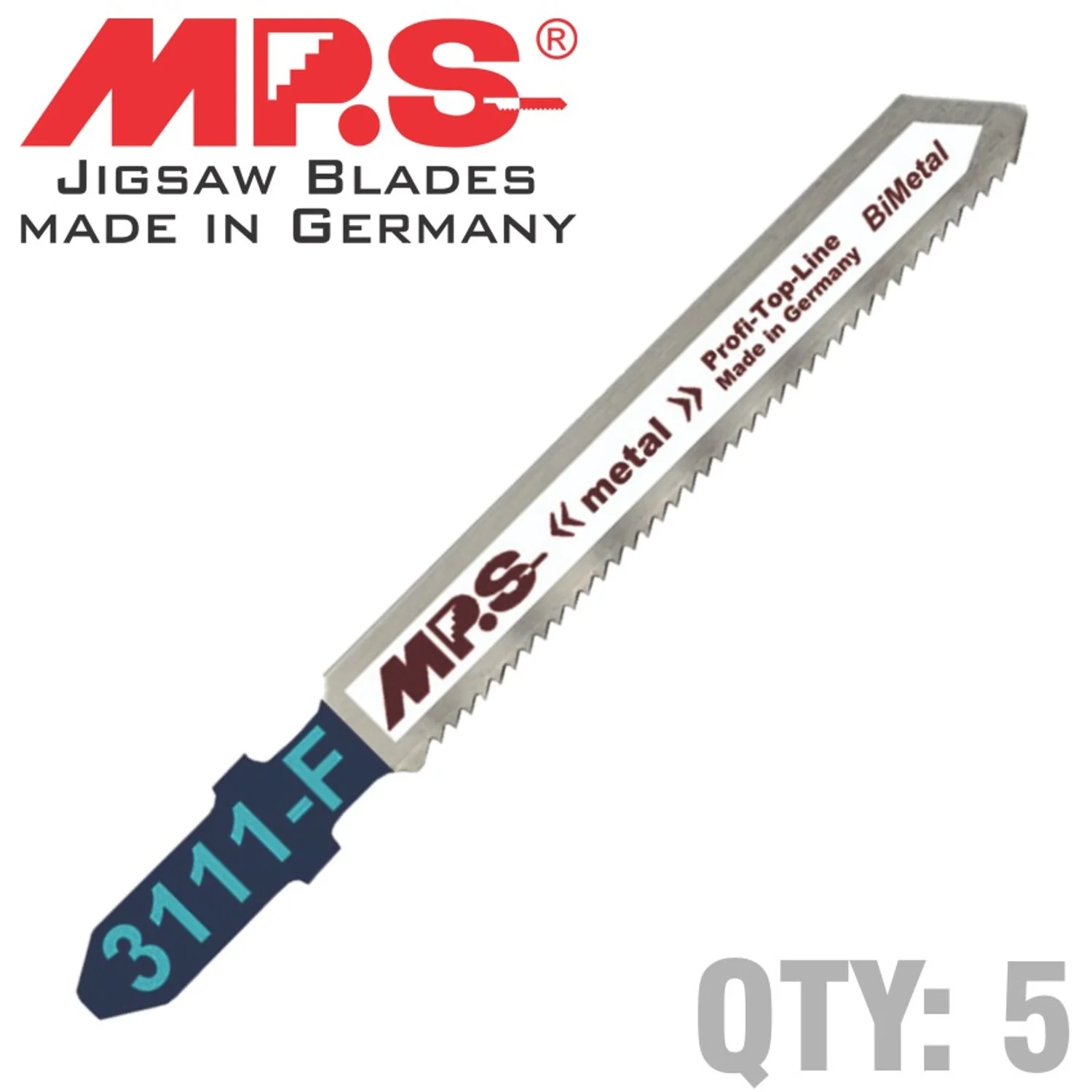 MPS3111F-5.webp JIGSAW BLADE METAL T-SHANK 21TPI T118AF - Image 1