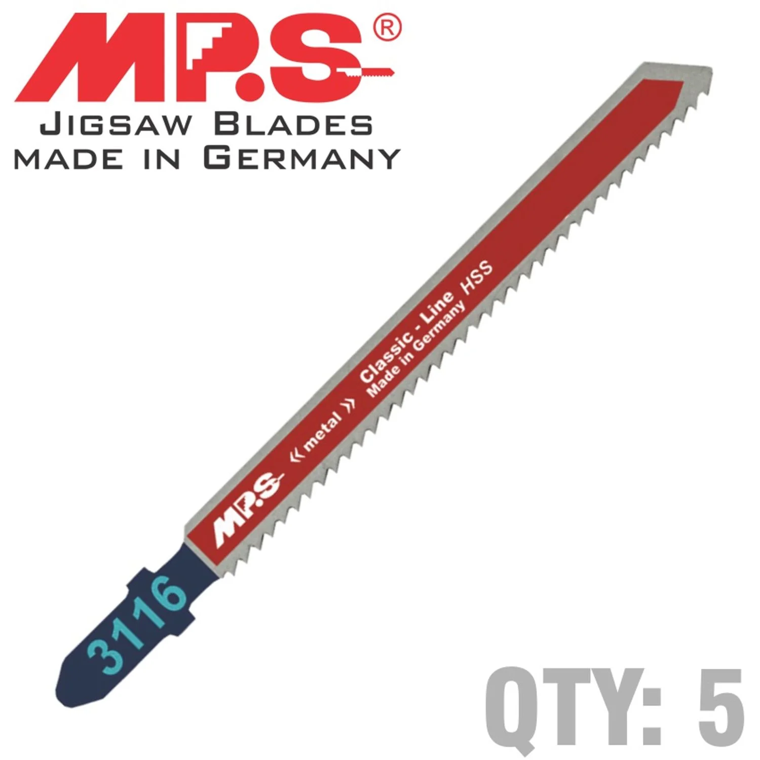MPS3116-5.webp JIGSAW BLADE 100MM 12TPI TAPERED T-SHANK T101A - Image 1