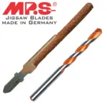 JIGSAW BLADE UNIV. SET CARBIDE RASP 6MM 100/75 + DRILL BIT 6X60X100MM