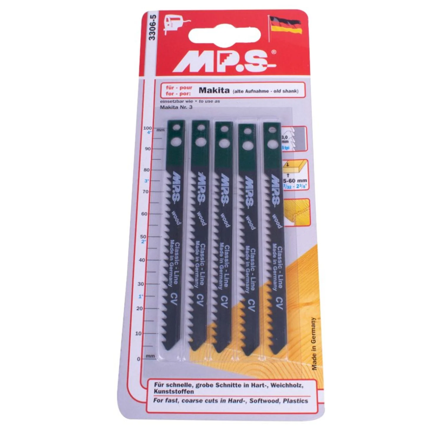 MPS3306-5.webp JIGSAW BLADE WOOD MAKITA SHANK 100MM 8TPI - Image 1