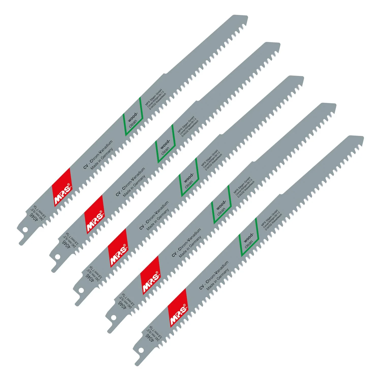 MPS4046-5.webp SABRE SAW BLADE 210MM 7TPI 5/PACK WOOD CLEAN CUT S2345X - Image 1