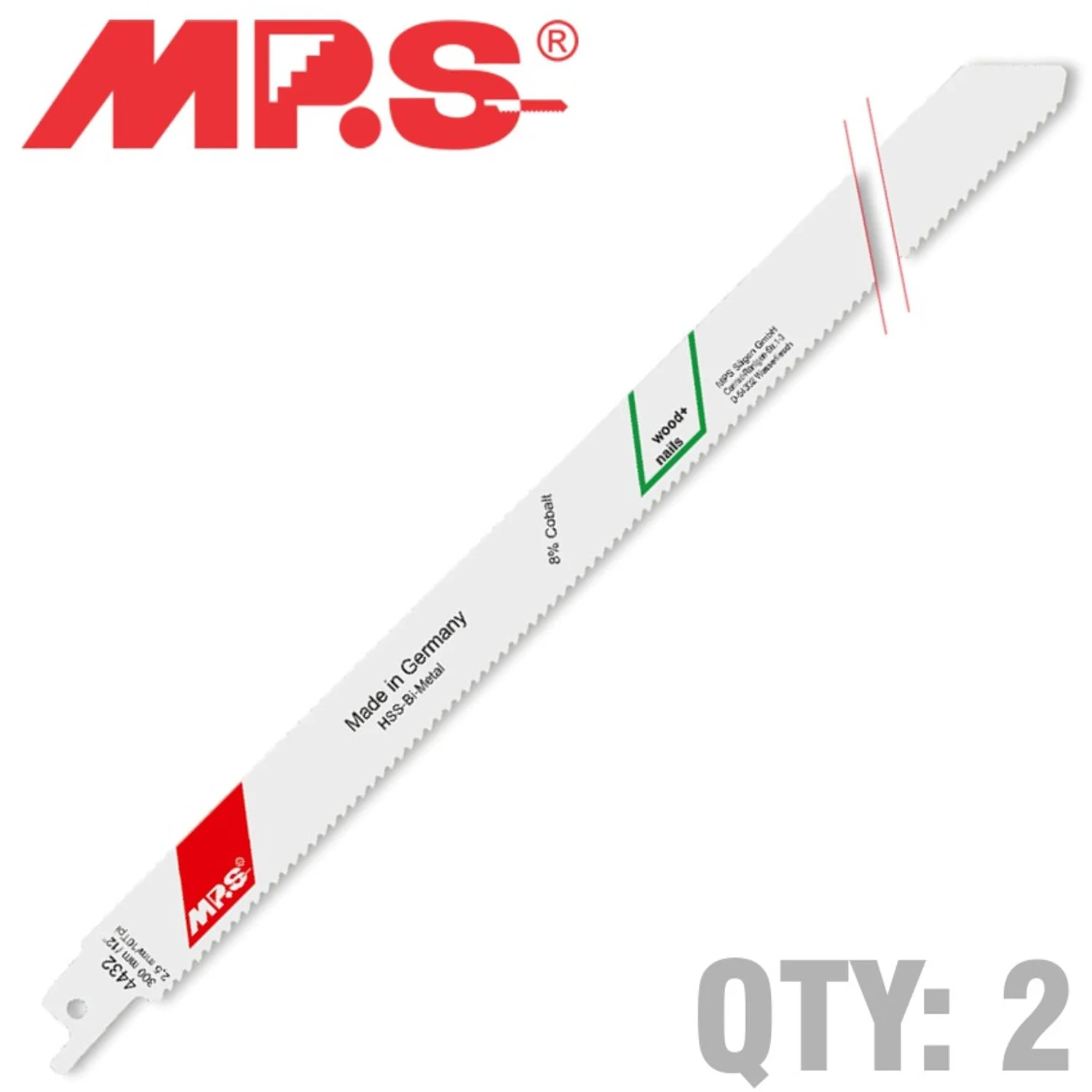 MPS4432-2.webp SABRE SAW BLADE 10TPI 300 X 280MM METAL 2/PK - Image 1