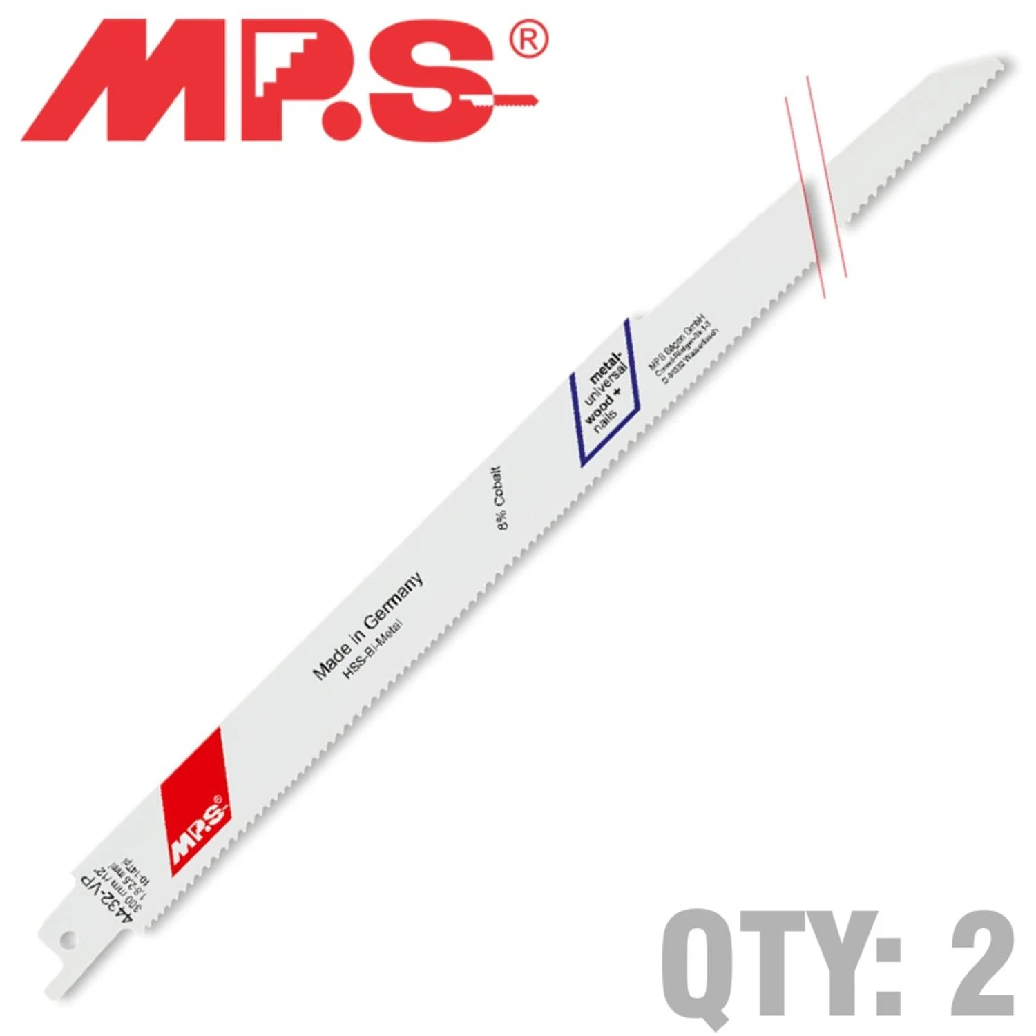MPS4432-VP-2.webp SABRE SAW BLADE 300MM 14/10 TPI 2/PACK - Image 1