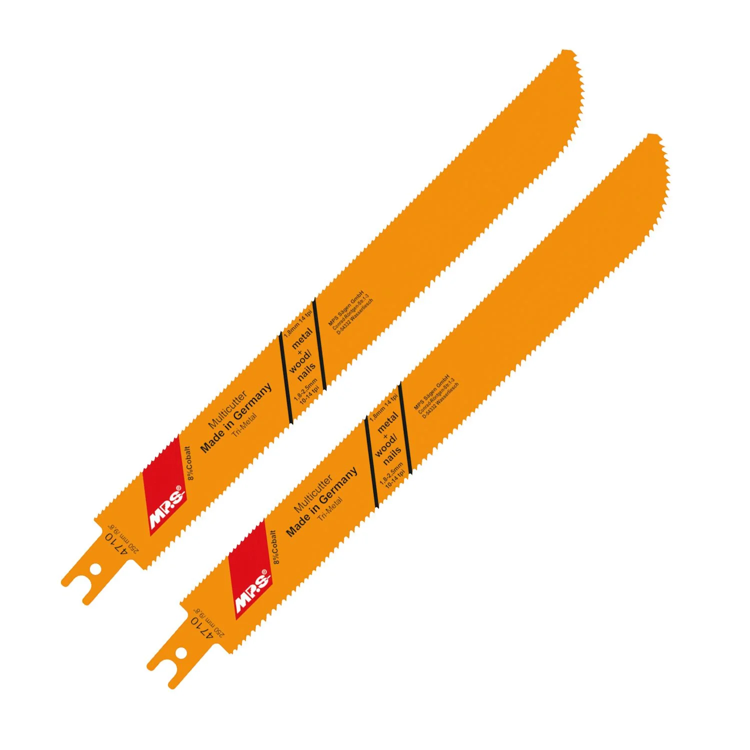 MPS4710-2.webp SABRE SAW METALandWOOD 230MM MULTICUTTER U-SHANK 14TPI 2/PK - Image 1