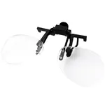 FLIP and FOCUS CLIP ON MAGNIFIER (2.5) IN PLASTIC SLEEVE