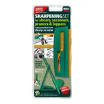 GARDEN TOOL SHARPENING KIT 2PC SHEAR and SCATEUR