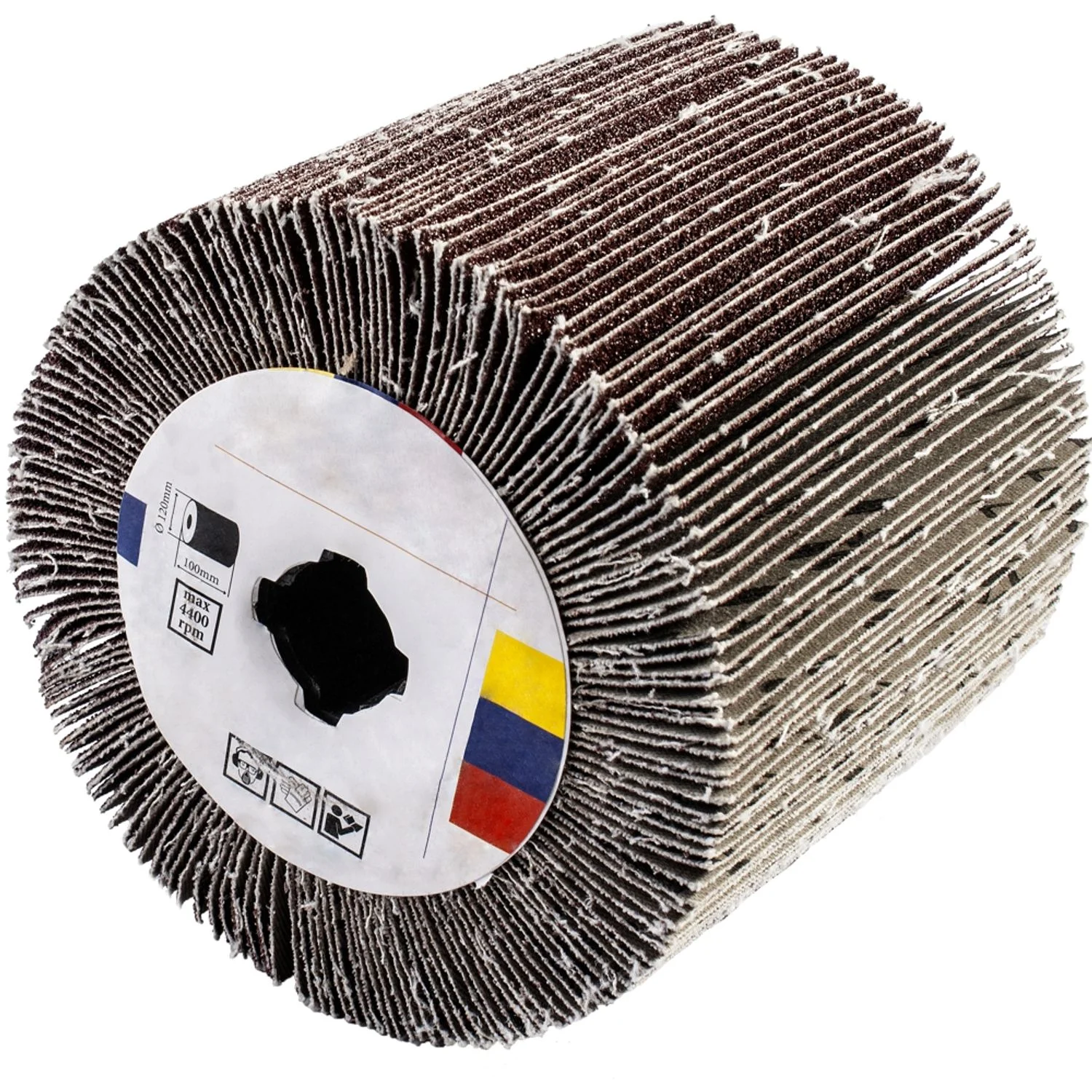 MY3015-2-3.webp 80 GRIT FLAP GRINDING WHEELS 120MMX100MM - Image 1
