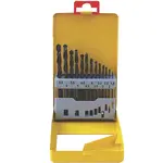 DRILL BIT SET 13PCE ROLL FORGED METAL CASE