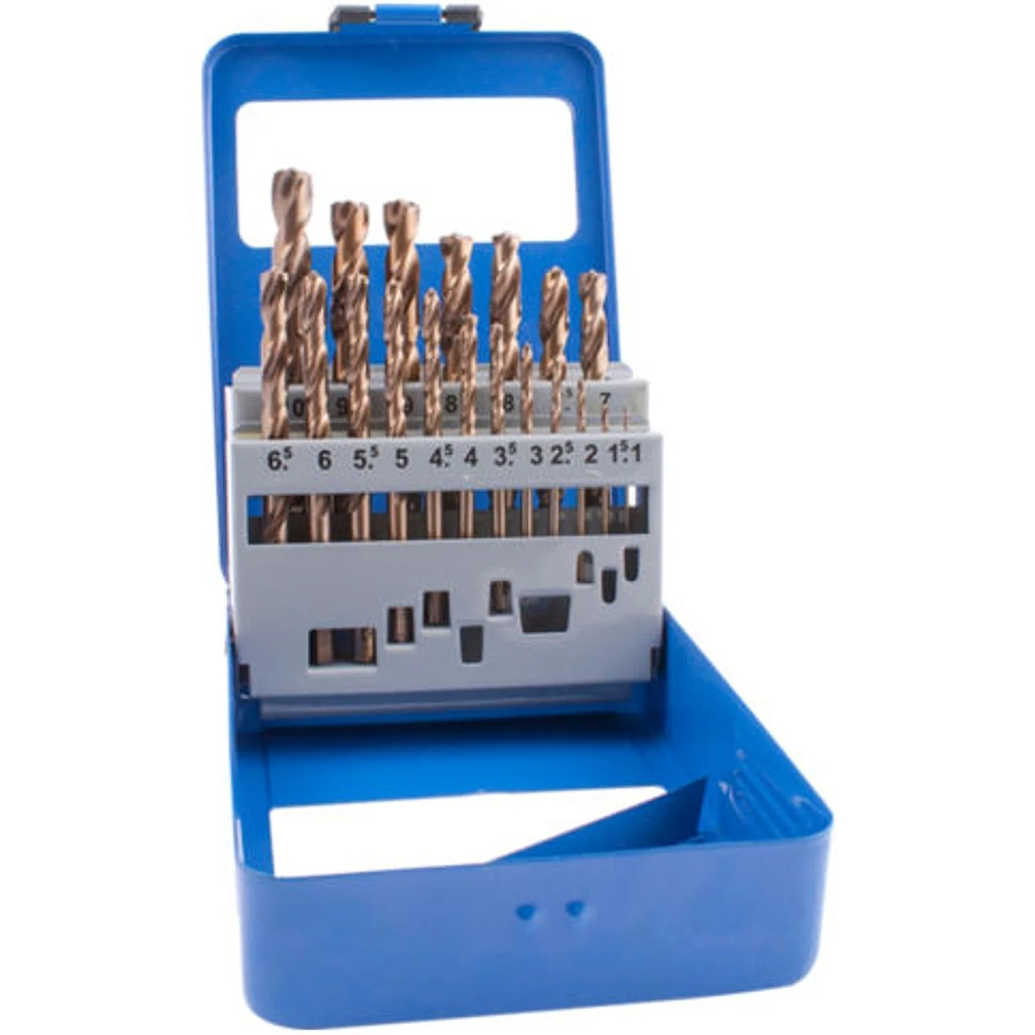 NR04019.webp DRILL BIT SET 19PCS 1-10MM X 0.5MM TURBO POINT - Image 1