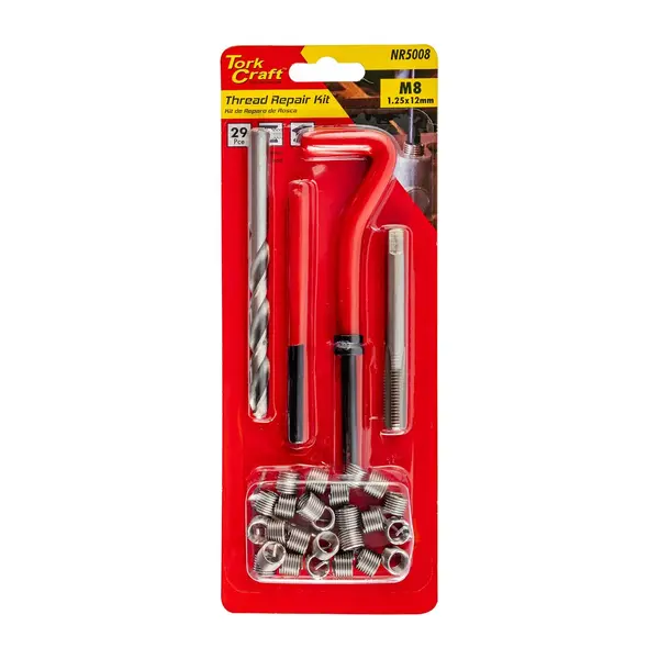 THREAD REPAIR KIT 29PC M8 X 1.25 X 12MM CARDED