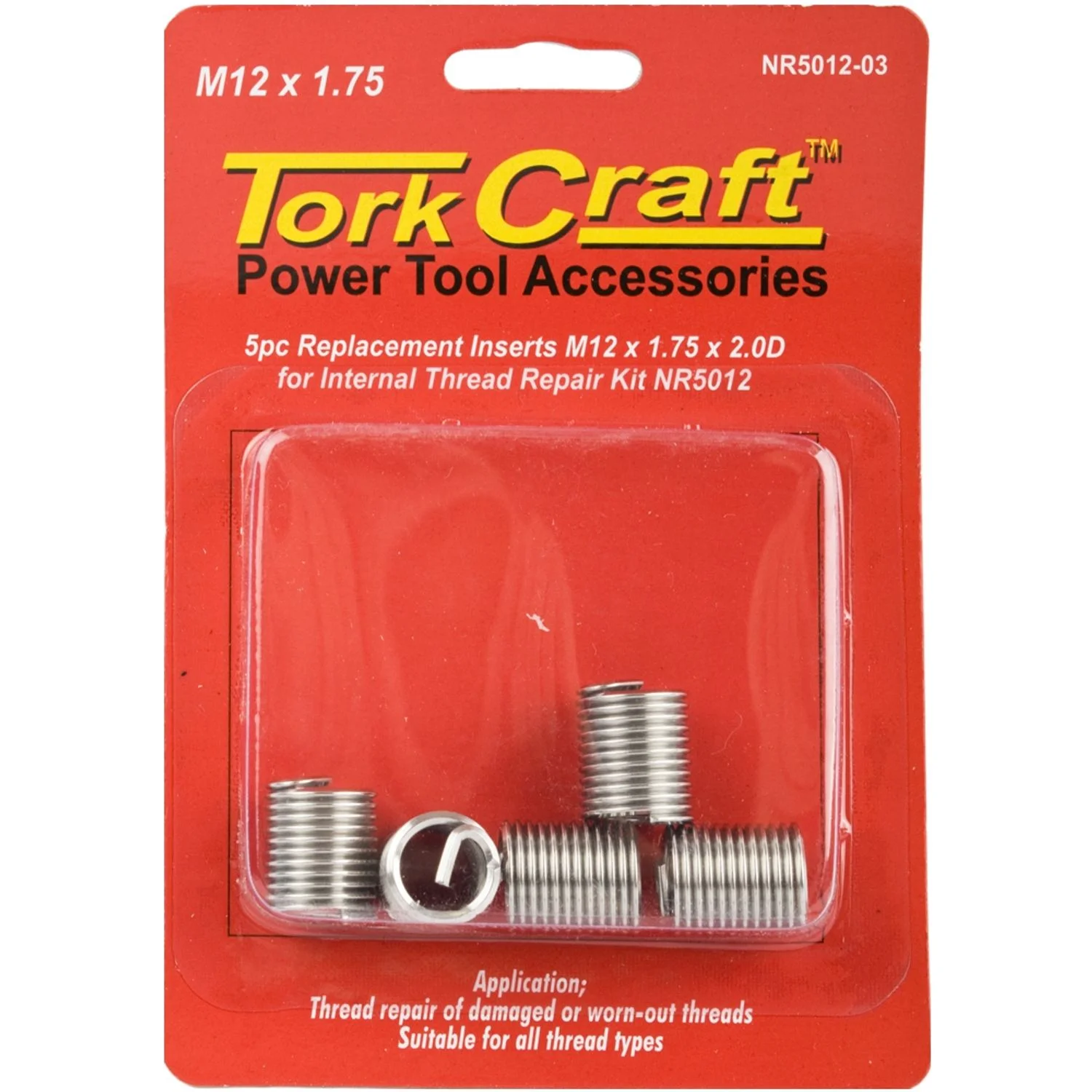 NR5012-03.webp THREAD REPAIR KIT M12 X 1.75 X 2.0D REPL. INSERTS FOR NR5012 - Image 1