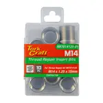 REPL. INSERT 10PC M14 X 1.25 X 15MM S/STEEL FOR NR7014125