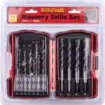 MASONRY DRILL BIT SET 16PC 3 - 16MM IN PLASTIC CASE - Image 2